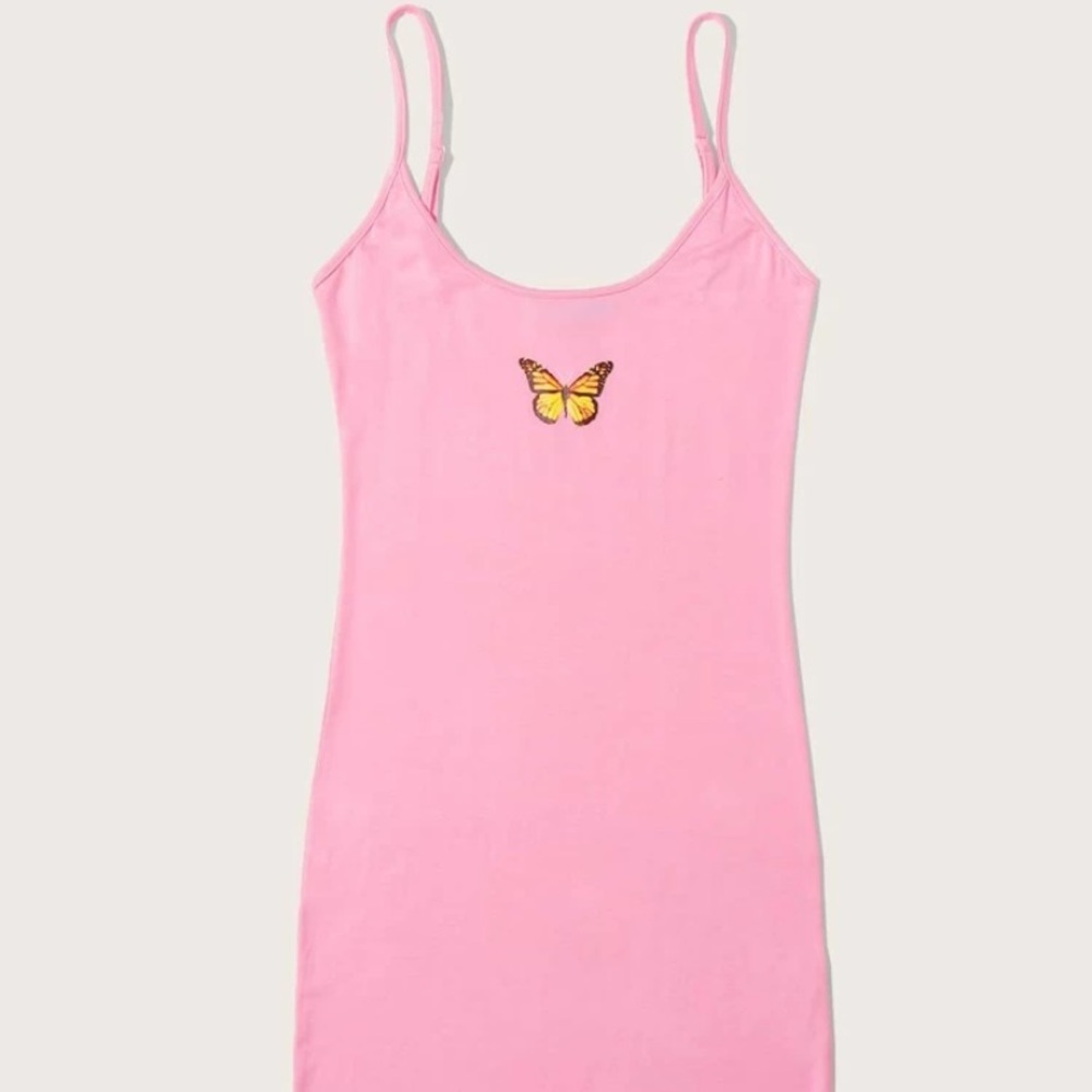 Butterfly cami dress